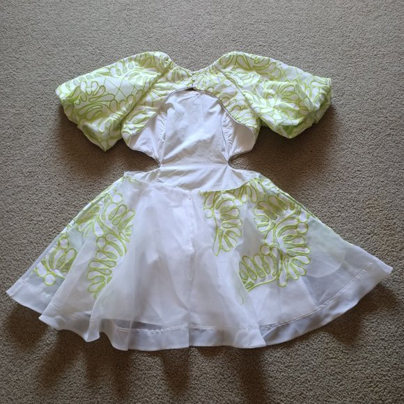 Aje Botanical Applique Mini Dress - Size AU 16 / US 12 - Picture 7 of 16